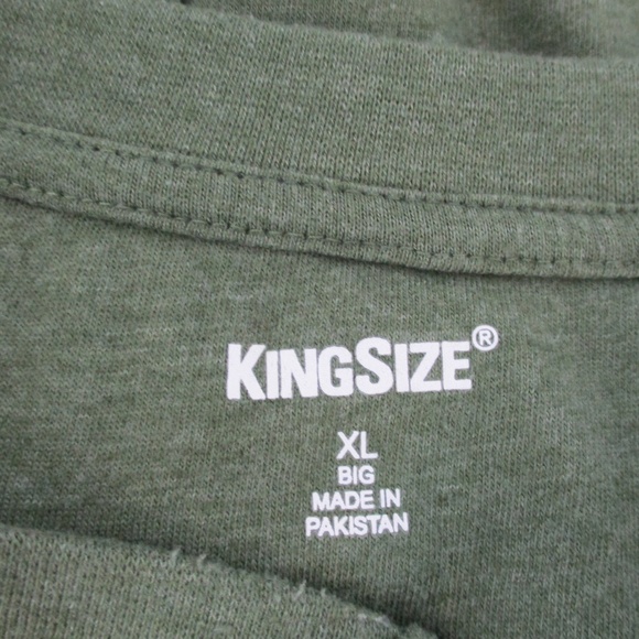 King Size Relaxed Fit Henley Shirt - Picture 4 of 5